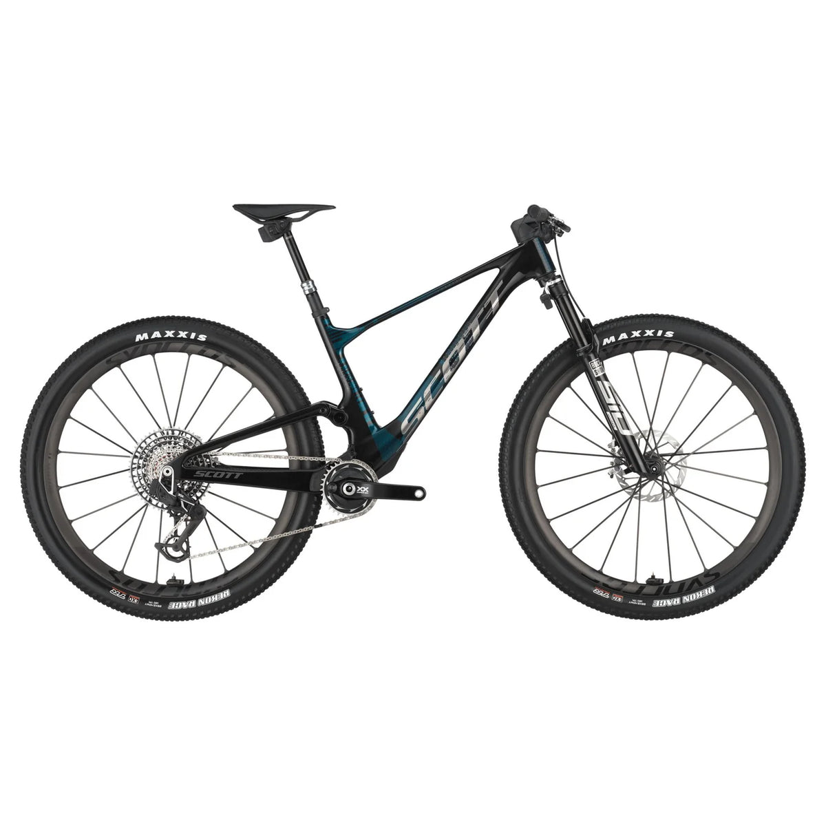 SCOTT Spark RC SL 2025, MTB doble suspensión de carbono HMX SL, vista lateral