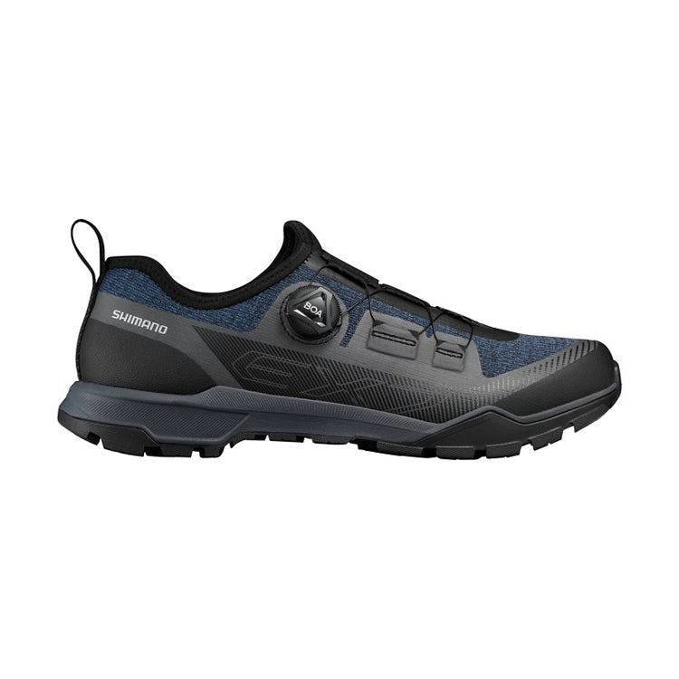 Zapatilla Shimano EX7 SH-EX700 para gravel y bikepacking, color negro