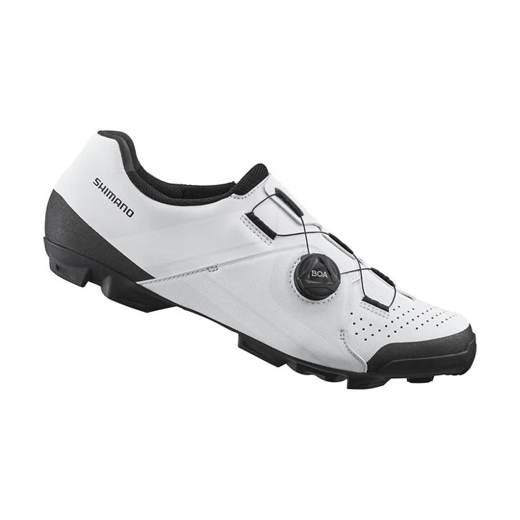 Zapatilla Shimano XC3 SH-XC300 de MTB blanca con dial BOA