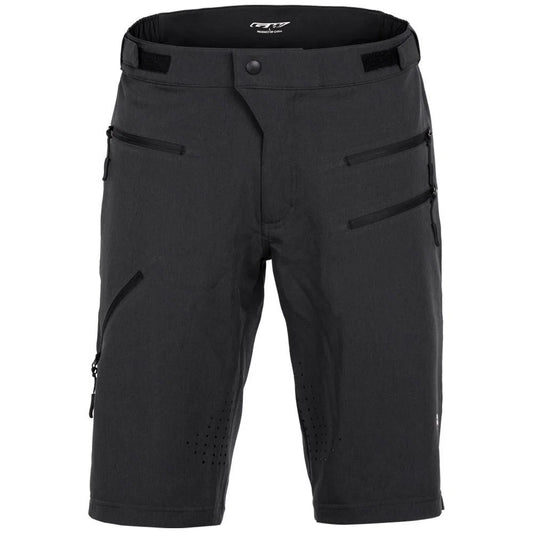 Pantaloneta de ciclismo GW Squat Fire negra, vista trasera