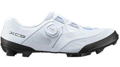 Zapatilla Shimano XC5 blanca de MTB con suela ULTREAD XC